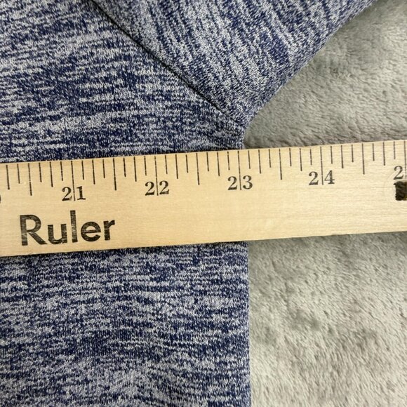 Marvel Captain America Shield Pullover Mens Medium Blue Quarter Zip Heathered - Picture 10 of 13